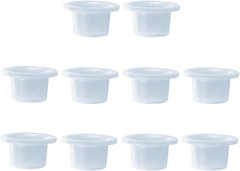 Sluswallow 10 Pcs White Faucet Leak-Proof Sealing Gasket, 2023 Leak-Proof Silicone Plug for Faucet Triangle Valve, Heavy Duty Hose Sealing Washer, Water Hose washers Rubber, Silicone Raw Material Belt - Image 1